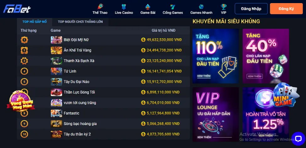 Các phương thức nạp tiền tại Dola88 Login
